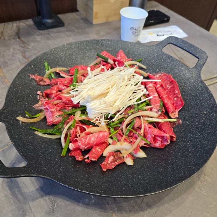 포항 인덕맛집 『 한우프라자 인덕점 』 한우불고기전골 한판, 고기된장찌개 솔직후기 : 네이버 블로그