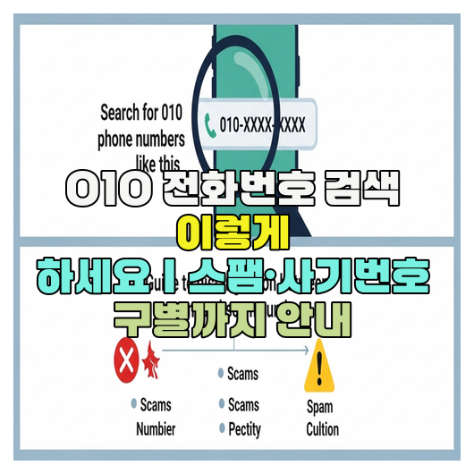 010 전화번호 검색 이렇게 하세요｜스팸·사기번호 구별까지 안내 : 네이버 블로그
