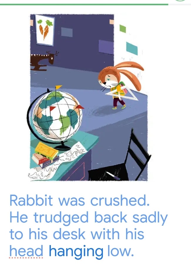 구글 리드어롱 First place: Rabbit was crushed. 토끼는 완전히 낙담했다. : 네이버 블로그