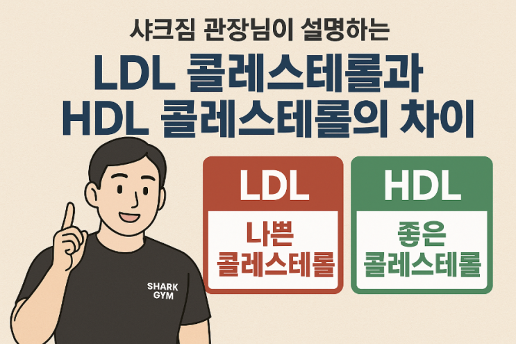 샤크짐 관장님이 설명하는 LDL 콜레스테롤과 HDL 콜레스테롤의 차이 : 네이버 블로그