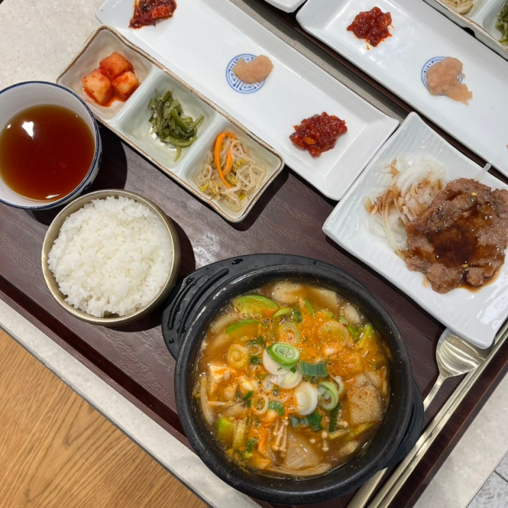 안동한우마을 롯데백화점 인천점 한우 된장찌개 세트 후기 : 네이버 블로그