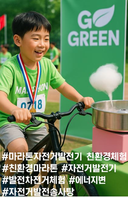 연말 마라톤으로 마무리 친환경자전거발전기 간식받으로 고고