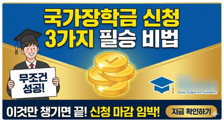 한국 장학재단 국가장학금 신청방법 이 3가지만 챙기면 무조건 성공 : 네이버 블로그