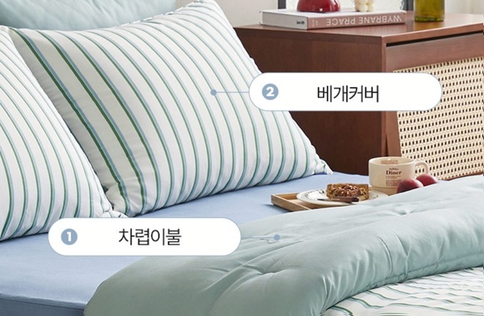 부드럽고 가볍고 두껍고 감각적인 디자인 슬립앤슬립 알러지케어 차렵이불 : 네이버 블로그