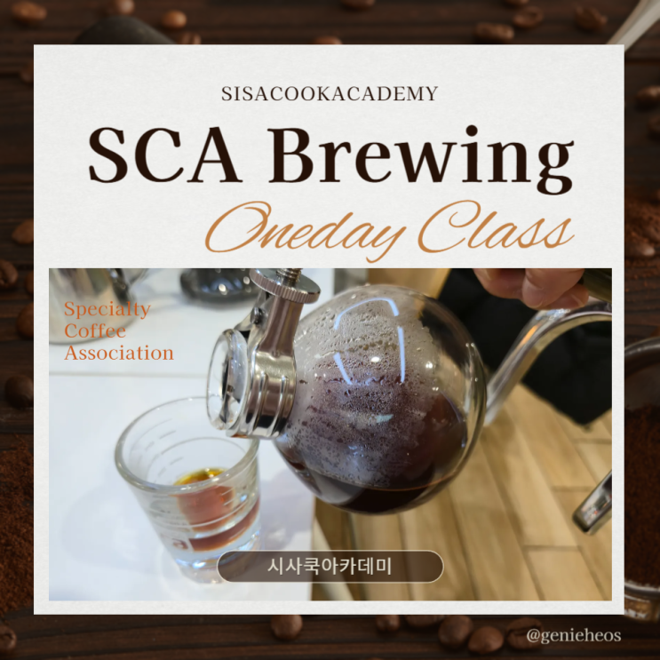 강남바리스타 학원 시사쿡요리아카데미_SCA Brewing 원데이클래스 후기 : 네이버 블로그