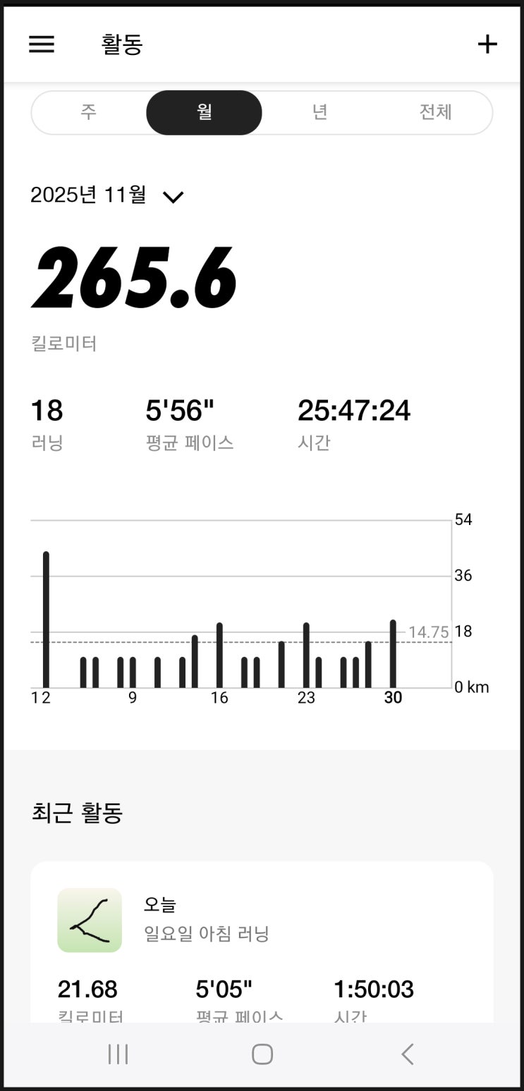 25년 11월 달리기 결산 (ft. 하반기 대회 결산)