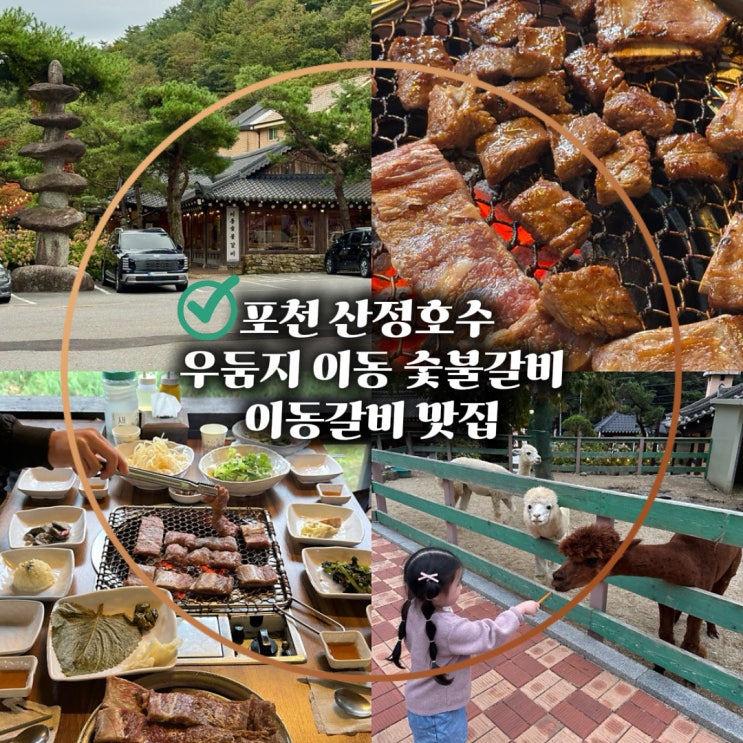 알파카가 있는 포천 산정호수 맛집 우둠지 이동 숯불갈비 : 네이버 블로그