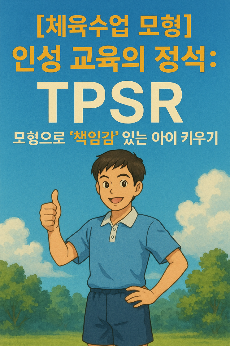 [체육수업 모형] 인성 교육의 정석: TPSR 모형으로 '책임감' 있는 아이 키우기 : 네이버 블로그