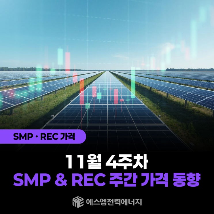 2025년 11월 4주차 SMP&REC 주간가격동향 : 네이버 블로그