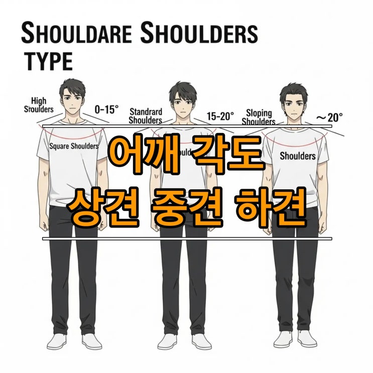 상견 중견 하견 구분 어깨 각도: 옷 고르는 방법 : 네이버 블로그
