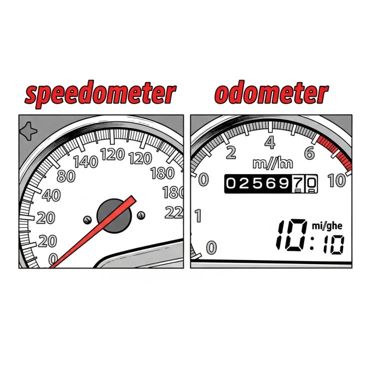 ODO, odometer 뜻, speedometer와 차이 / 영어로 주행거리 조작 : 네이버 블로그