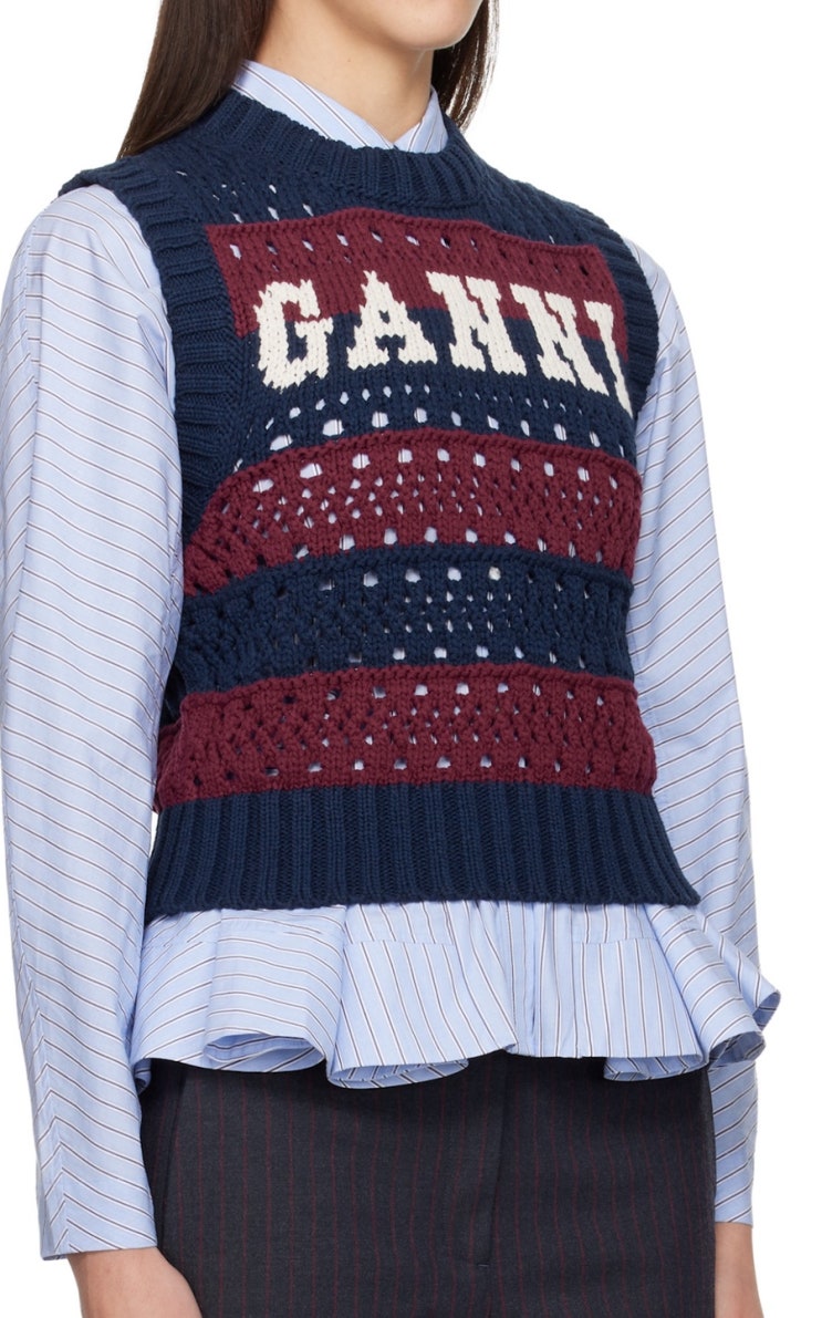 [Ganni]Cotton Mixed Stripe Vest 추가세일 핫딜 : 네이버 블로그