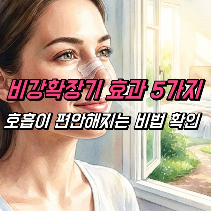 비강확장기 효과 5가지, 진짜 도움이 될까? : 네이버 블로그