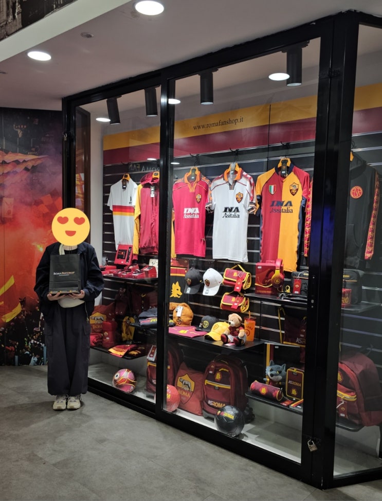 이탈리아 여행 (AS로마 : AS Roma Fan Shop Roma FANSHOP 축덕 축구팀 팬샵 25년4월) : 네이버 블로그