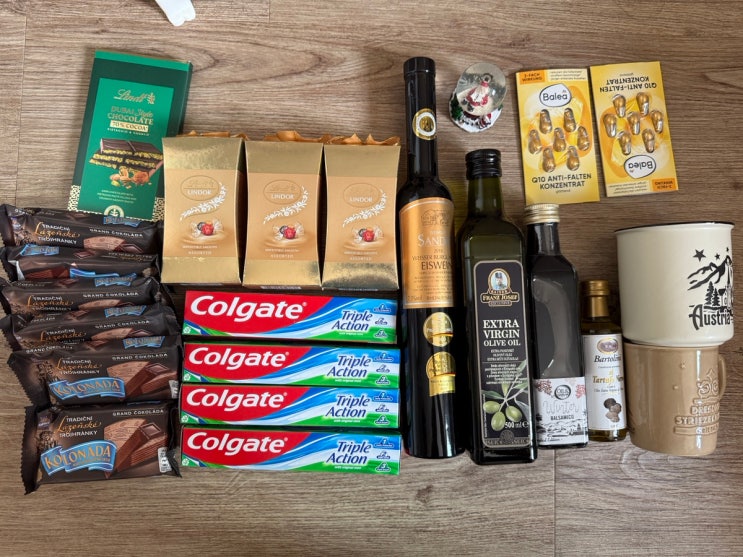 12월 오스트리아&체코 여행 기념품(Lindt 초콜릿, Albert 마트, BILLA 마트, dm, 독일 GALERIA ...