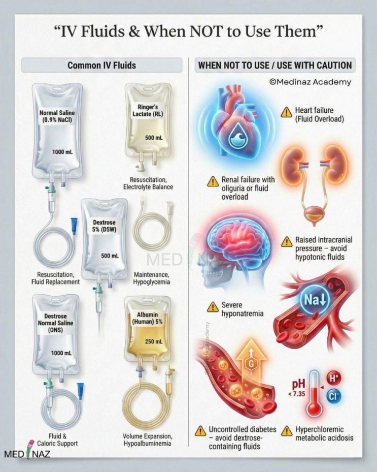 IV Fluids & When NOT to Use Them : 네이버 블로그