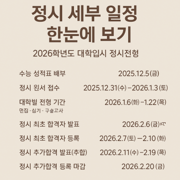 정시세부 일정 RSS 대표 이미지