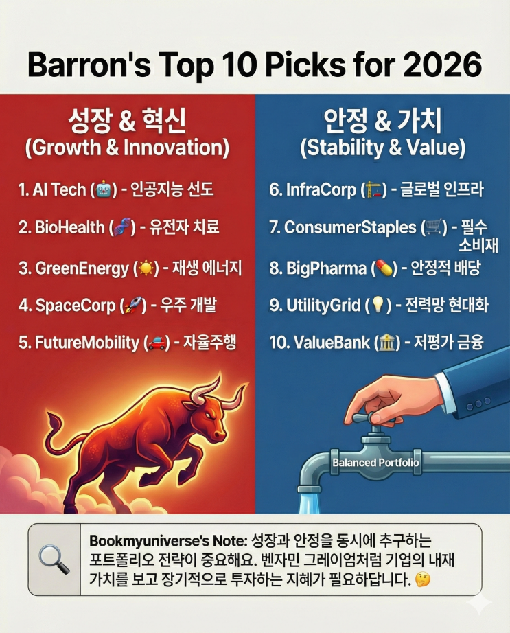 배런스(Barron's)가 선정한 2026년 유망주 10선 : 네이버 블로그