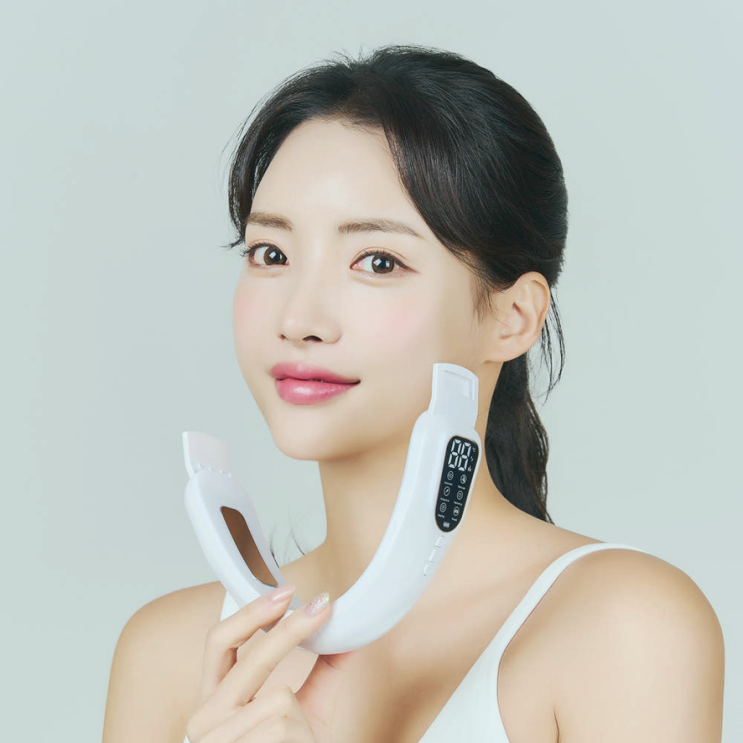 이중턱 턱살 관리 모드샷 EMS 착용형 메이홉 갈바닉 쿨링 솔직 후기 : 네이버 블로그