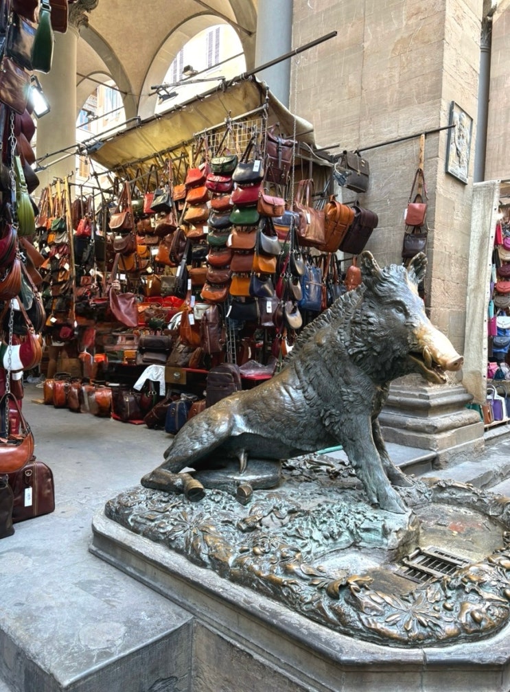Mercato del Porcellino피렌체 가죽시장 쇼핑 이태리소가죽/Fontana del Porcell....