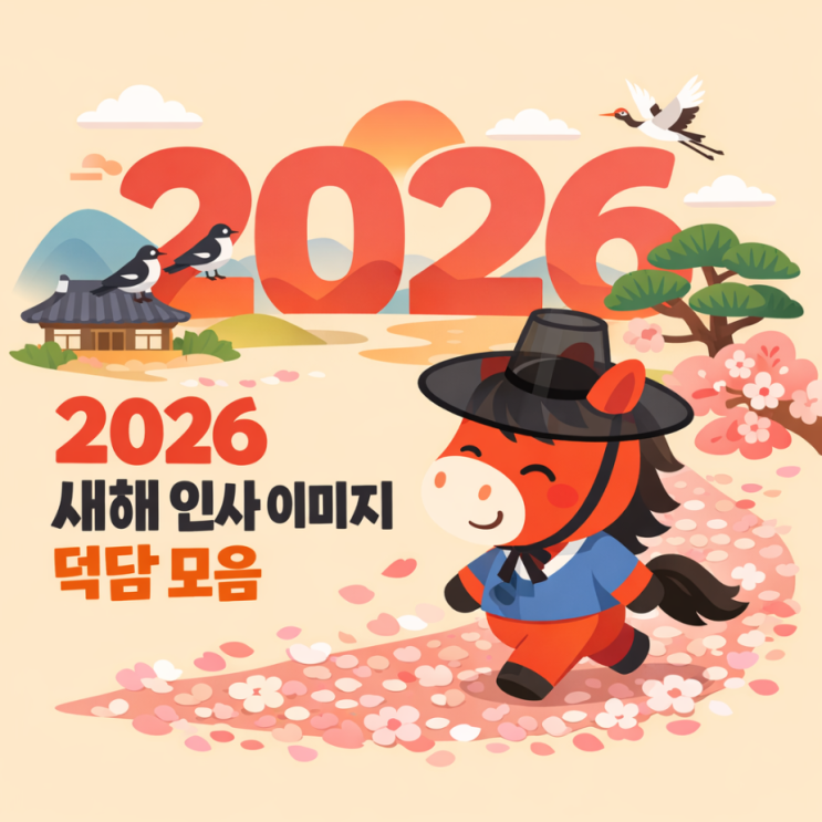 2026 새해 인사 이미지 덕담 모음｜마음 전하기 좋은 연하장 문구 : 네이버 블로그