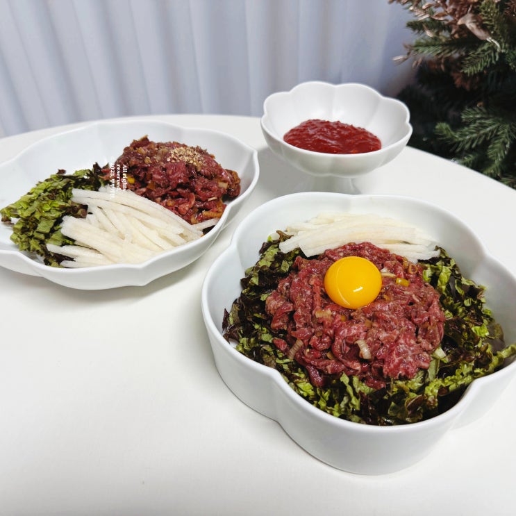 육회 무침 만드는법 비빔밥 양념 소스 한그릇 음식 레시피 : 네이버 블로그