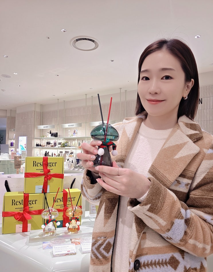 레스팅거 머쉬룸 오브제 디퓨저 현대백화점 목동점 비클린 팝업스토어 방문 후기 : 네이버 블로그