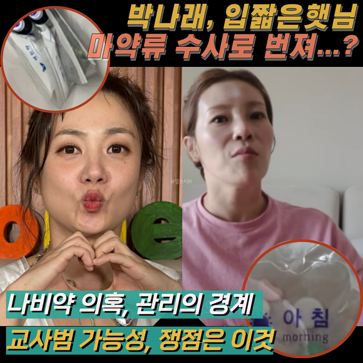 박나래 입짧은햇님, 주사 이모 무면허 알았다면 교사범 가능성?(마약류 위반) : 네이버 블로그