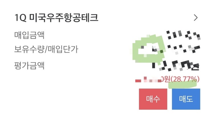 1Q 미국우주항공테크 ETF 한달 수익률, 투자 괜찮은가 : 네이버 블로그