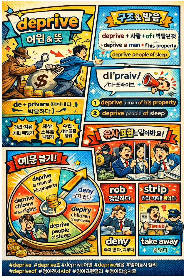 deprive 어원부터 제대로 이해해요 : 네이버 블로그