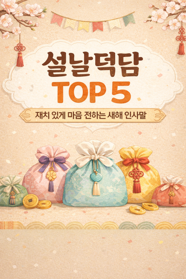 설날덕담 Top5, 재치 있는 인사말로 새해 분위기 살리기 : 네이버 블로그
