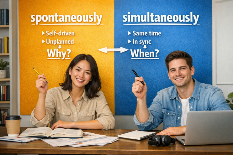 Spontaneously vs Simultaneously : 네이버 블로그