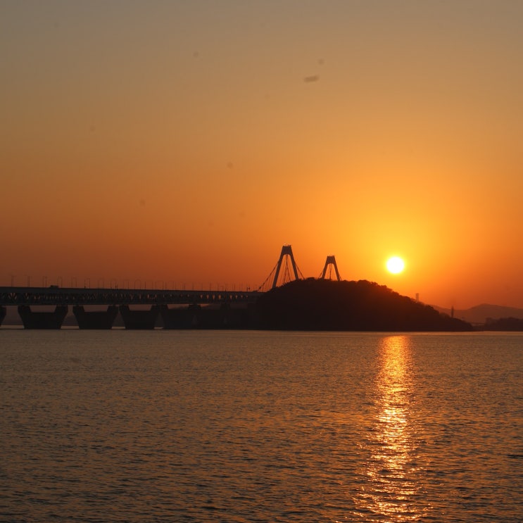 인천 정서진 일몰 참고 이미지