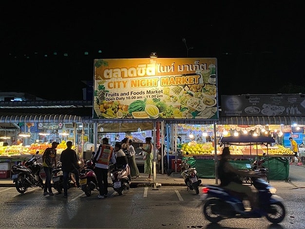 [태국] 끄라비 여행 여자 혼자 크라비타운 야시장 구경, Lan Lek Lek 맛....