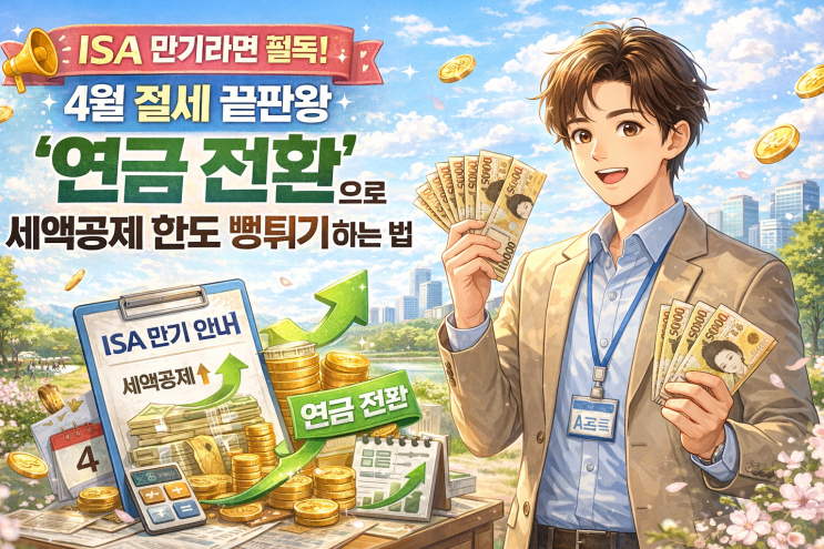 [No. 127] ISA 만기라면 필독! 4월 절세 끝판왕 '연금 전환'으로 세액공제 한도 뻥튀기하는 법 : 네이버 블로그