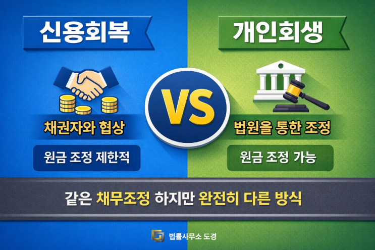 신용회복 vs 개인회생 뭐가 맞을까? 헷갈리는 기준 정리 : 네이버 블로그