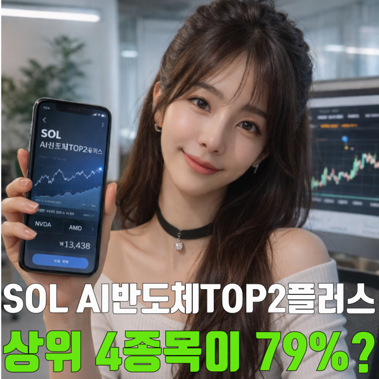 SOL AI반도체TOP2플러스, 왜 이렇게 흔들릴까? 상장 직후 수익률과 괴리율(26년 4월 기준) : 네이버 블로그