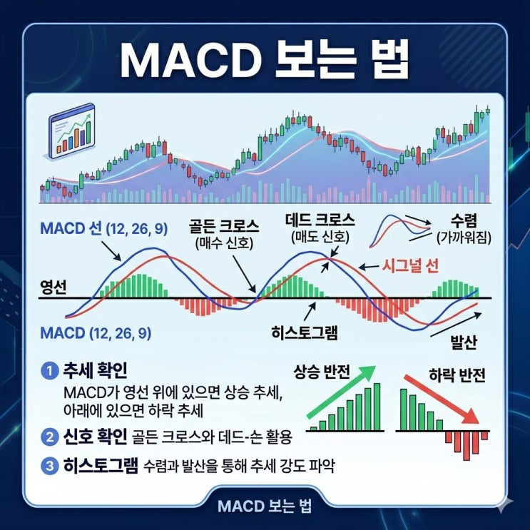 MACD 보는 법 초보도 수익 낼 수 있다｜MACD 지표와 설정 완벽 정리 : 네이버 블로그