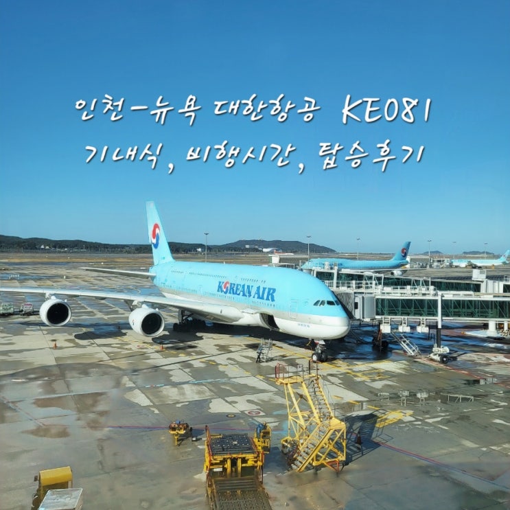 [뉴욕여행] 대한항공 마일리지 인천에서 뉴욕 KE081 탑승 후기｜기내식·입국 총정리 : 네이버 블로그