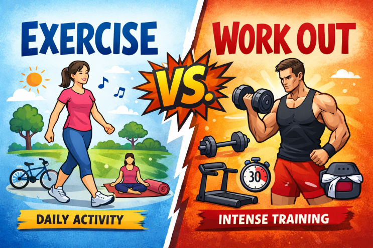 헷갈리는 Exercise vs Work Out, 차이 한눈에 정리 : 네이버 블로그