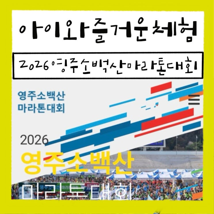 2026 영주소백산마라톤대회 아들과 5km 마라톤 후기