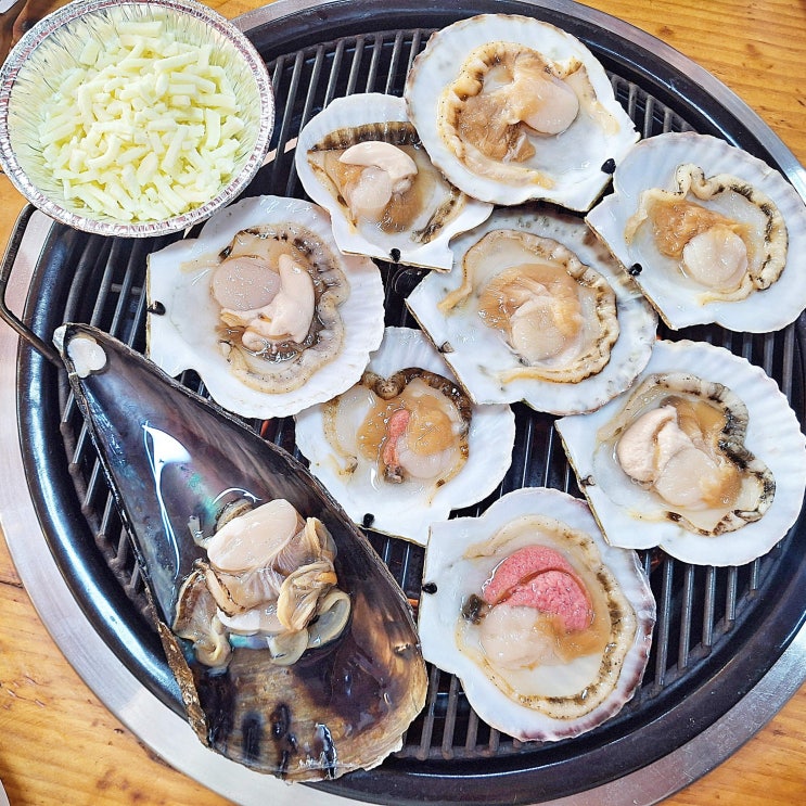 을왕리 해수욕장 조개구이 큼직한 조개와 푸짐한 스끼가 나오는 인천회조개구이 : 네이버 블로그