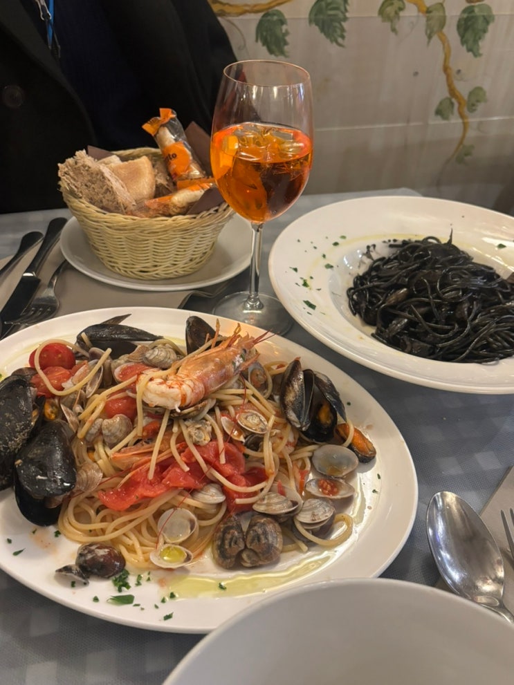 베네치아 현지인 맛집 폰티니 pontini 후기, 먹물파스타 해산물맛집