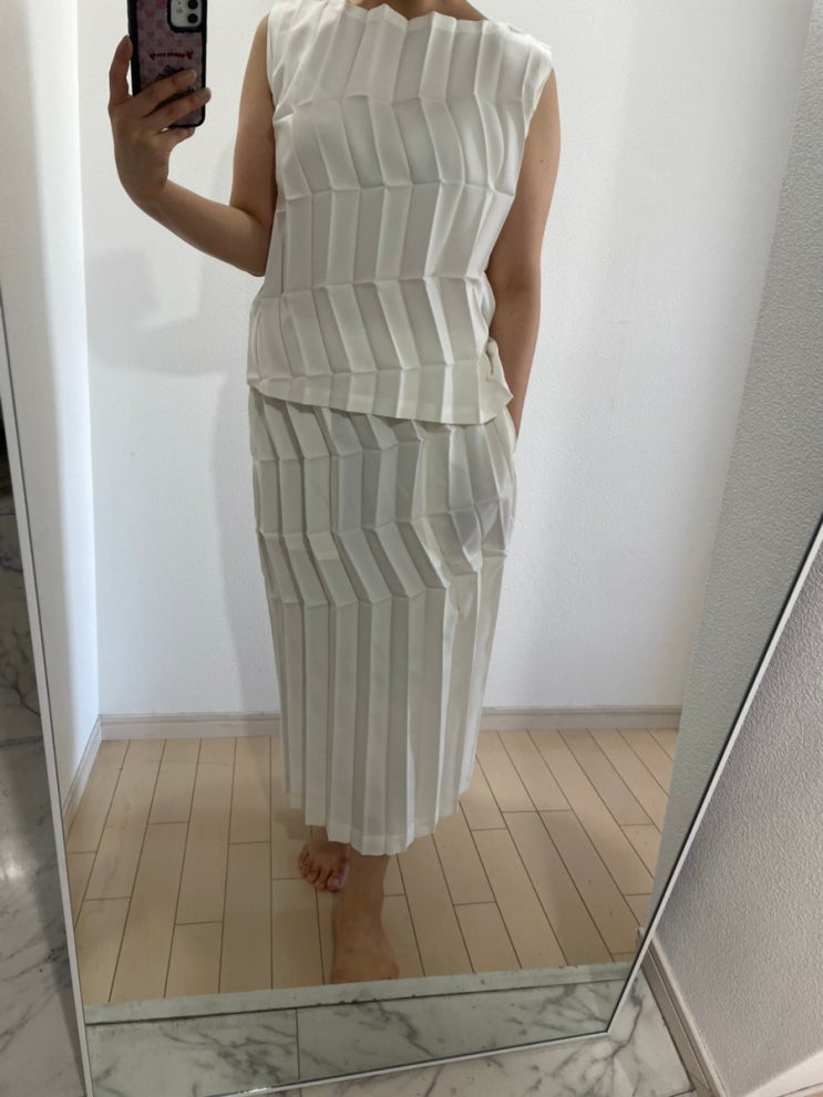 [착샷]me이세이미야케 지그재그 플리츠 ZIG ZAG PLEATS 탑 & 스커트 : 네이버 블로그