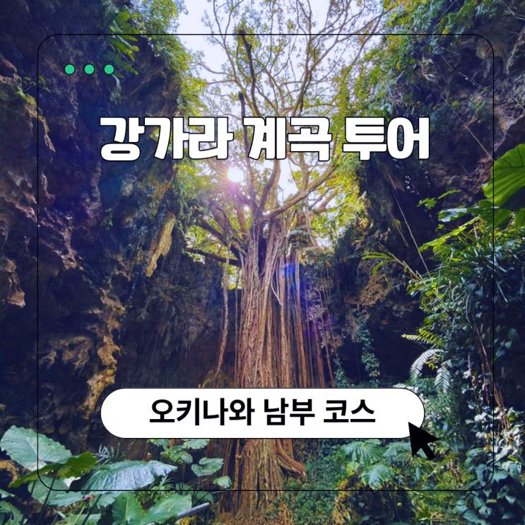 오키나와 남부 가볼만한곳 강가라계곡 투어 자유여행 코스 추천