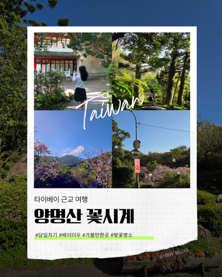 타이베이 근교 힐링 여행  베이터우 양명산 꽃시계