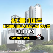 대전시 유성구 상대동 도안아이파크114공인중개사사무소 실매물 아파트 매매
