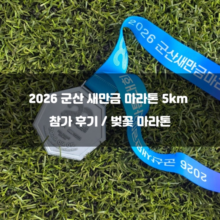 2026 군산 새만금 마라톤 5km 참가 후기 / 벚꽃 마라톤