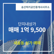 상가 전문부동산 1억 9,500 - 송산럭키공인중개사사무소