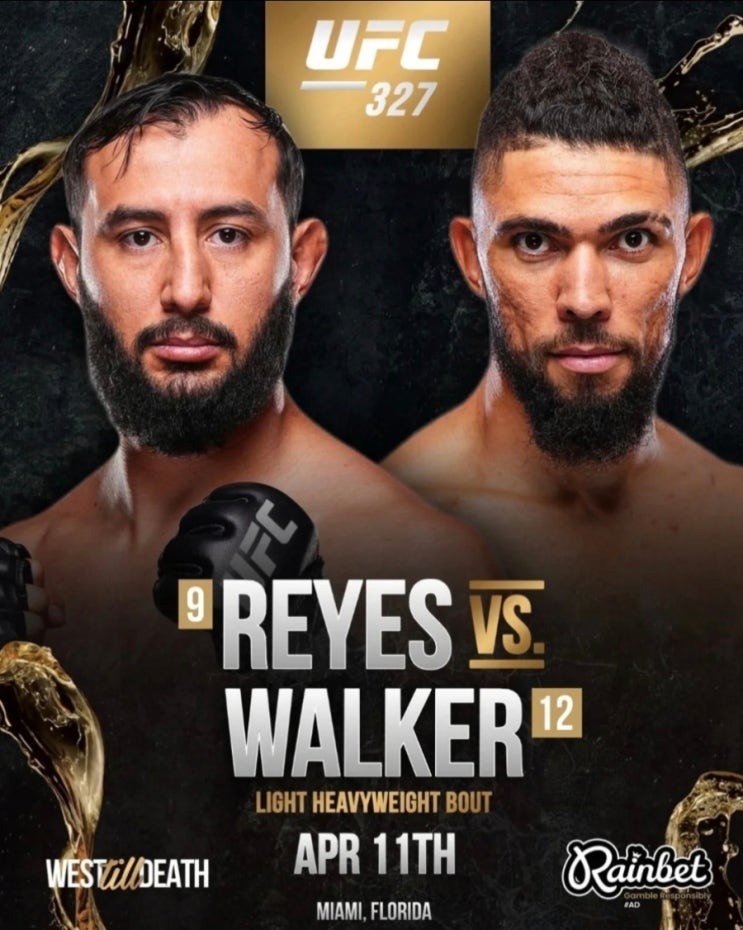  UFC 327 조니 워커 vs 도미닉 레예스 경기날짜, 배당, 라이트헤비급, 랭킹 : 네이버 블로그 